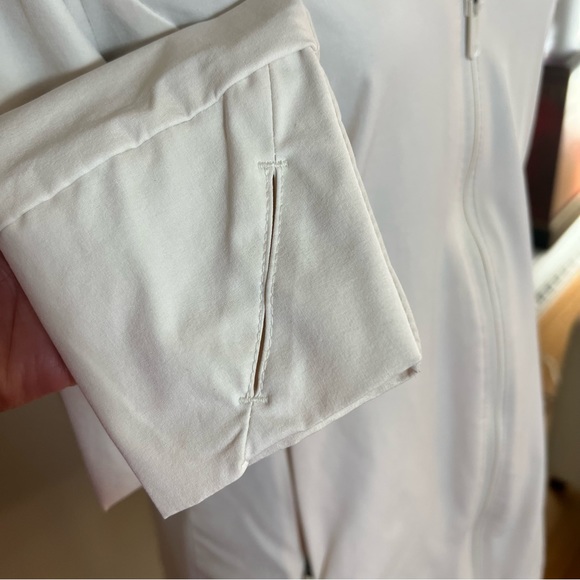 All In Motion Off White Hooded Lightweight Zip Up Jacket Size S - Picture 4 of 8